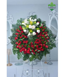 CORONA SENTIDO PÉSAME 