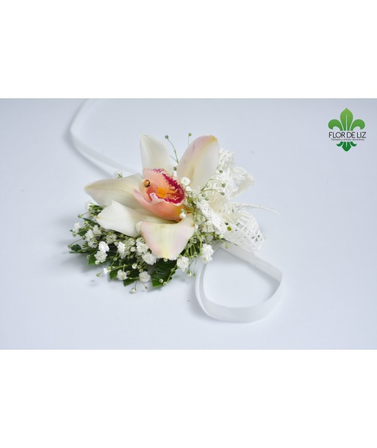 BRAZALETE EN ORQUIDEA